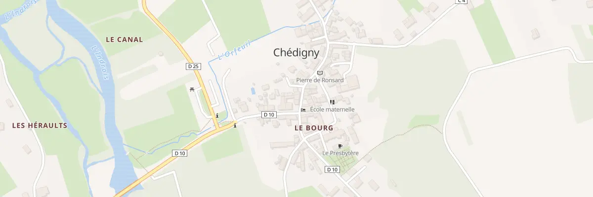 Plan du 3 Rue du Lavoir à Chédigny