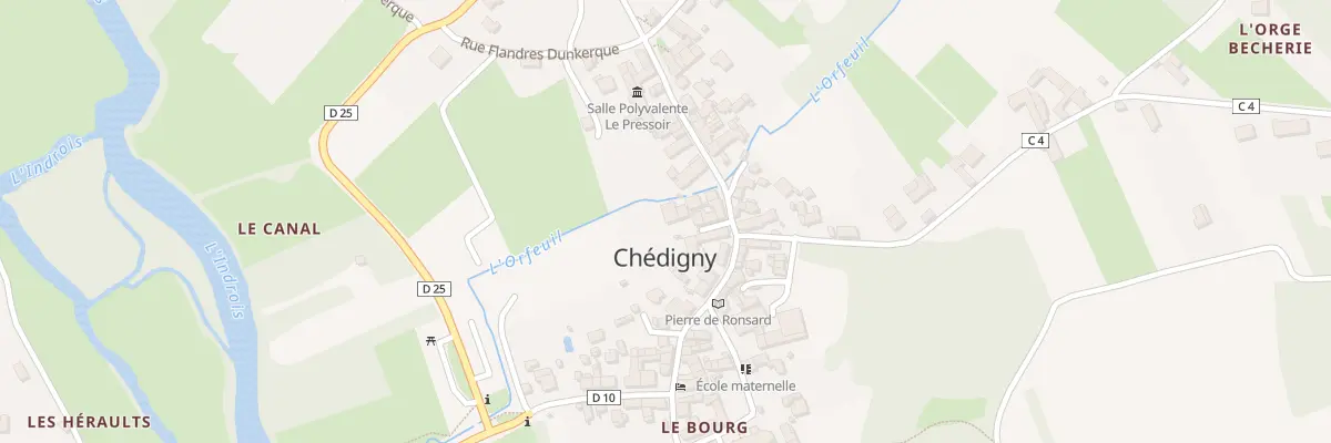 Plan du 10 Imp des Dames à Chédigny