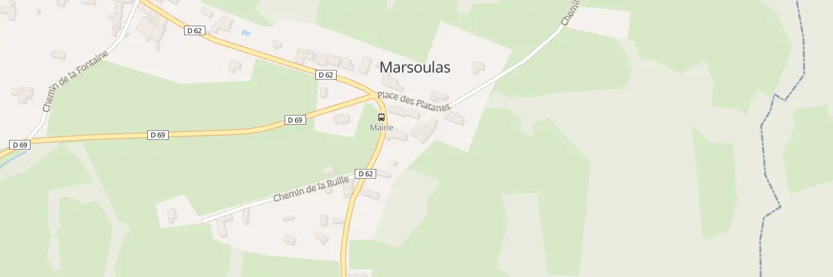 Plan du 2 Pl des Platanes à Marsoulas