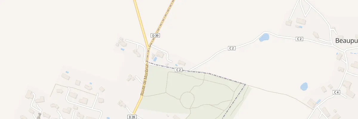 Plan du 5057 A en Manaut à Beaupuy