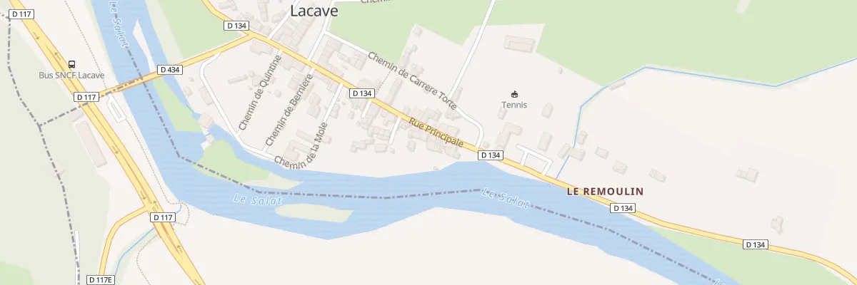 Plan du 4 Village de Lacave à Lacave