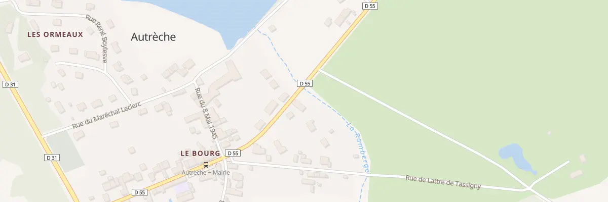 Plan du 14 Rue du Gen de Gaulle à Autrèche