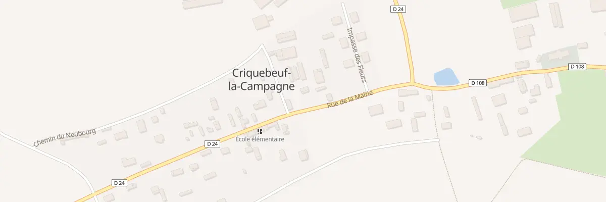 Plan du 21A Rue de la Mairie à Criquebeuf-la-Campagne