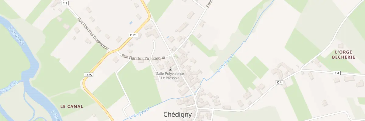 Plan du 40 Rue du Lavoir à Chédigny