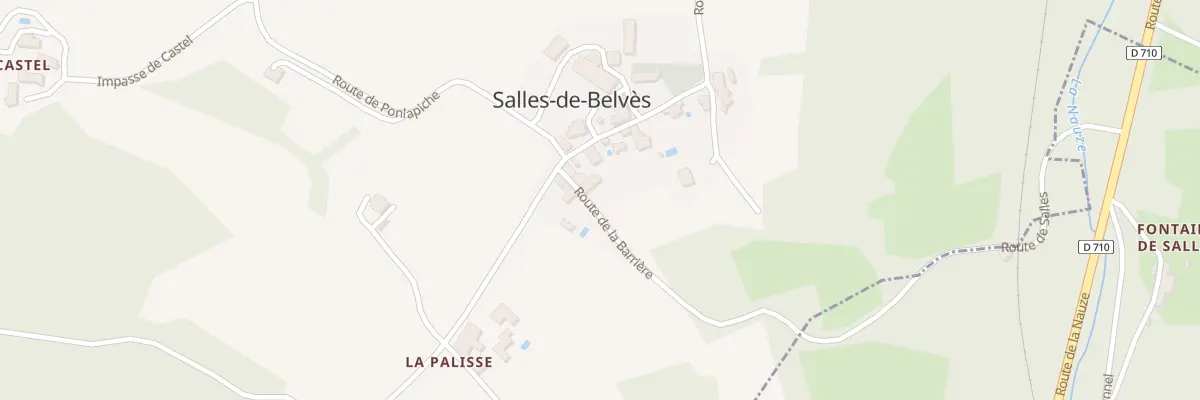 Plan du 55 Le Bourg Sud à Salles-de-Belvès