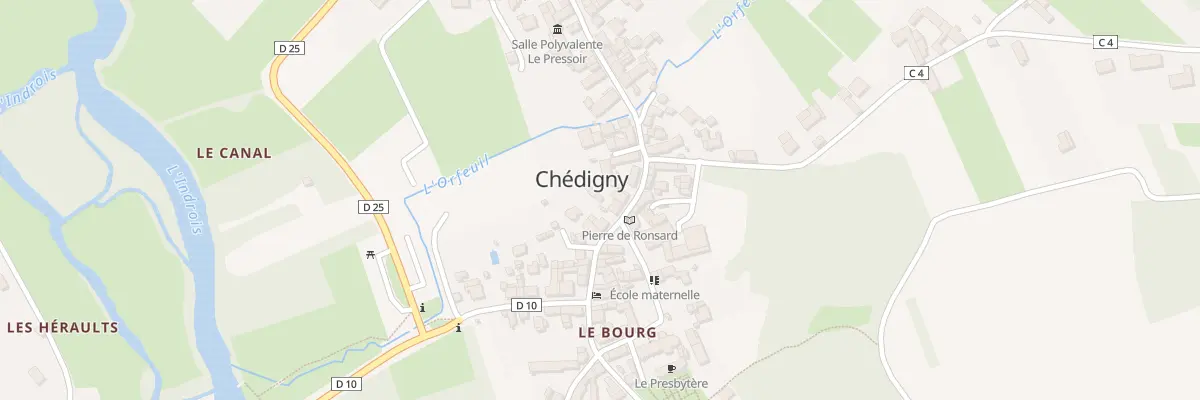 Plan du 13 Rue du Lavoir à Chédigny
