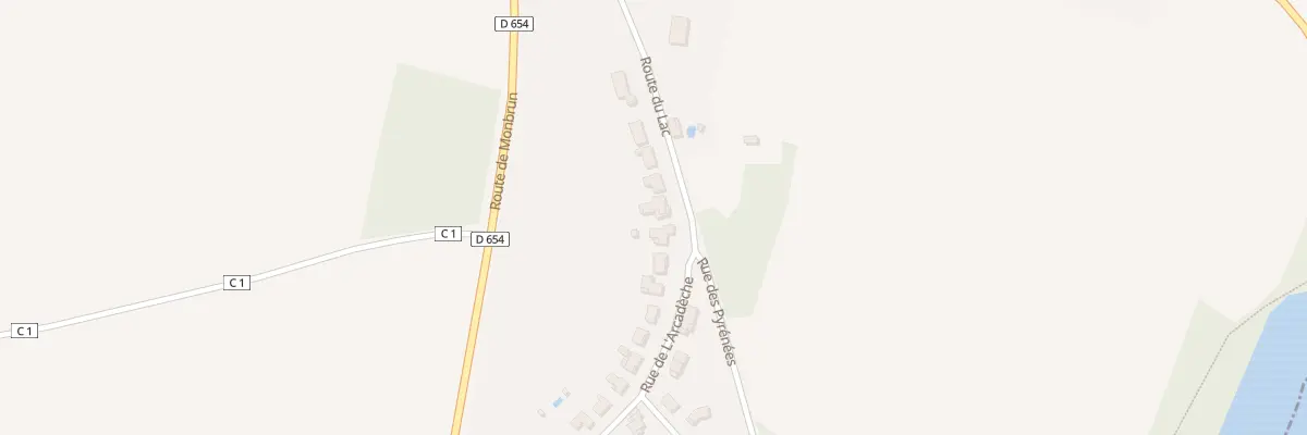 Plan du 12 Rte du Lac à Saint-Cricq