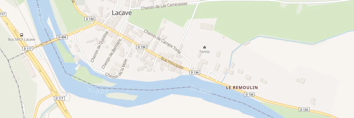 Plan du 58 Village de Lacave à Lacave