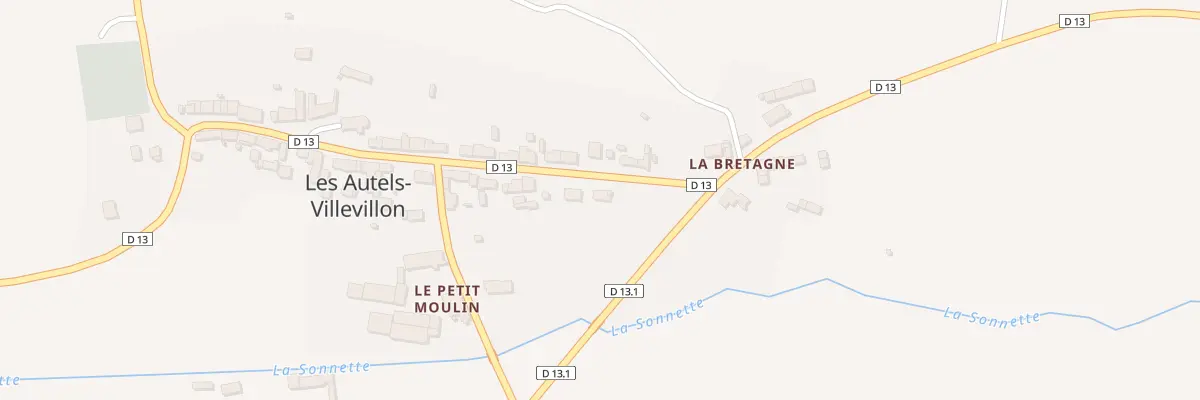 Plan du 2 Vc Grande Rue aux Autels-Villevillon