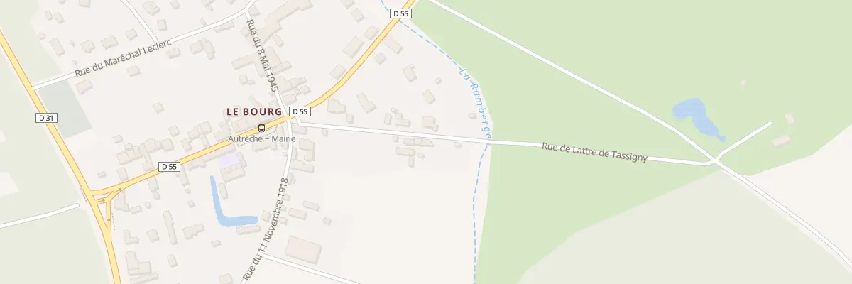 Plan du 10 Rue Marechal de Lattre de Tass à Autrèche