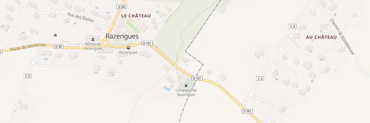 Plan du 247 Rte de l’Isle à Razengues