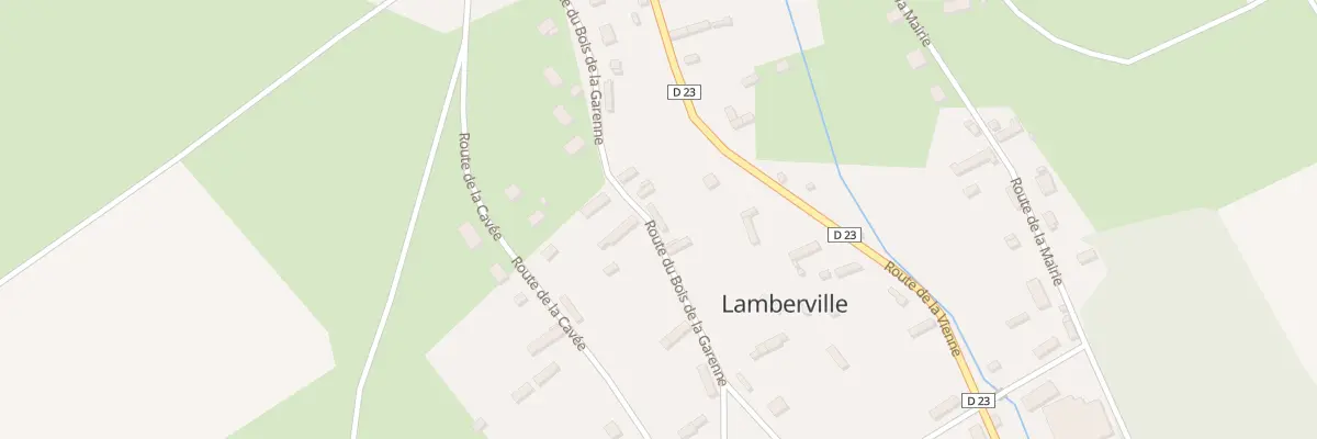 Plan du 12 Rte du Bois de la Garenne à Lamberville