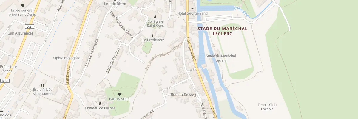 Plan du 10 Rue des Roches à Loches