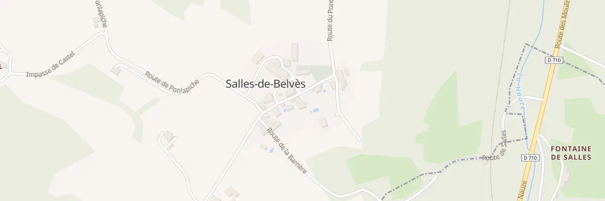 Plan du 18 Le Bourg Sud à Salles-de-Belvès