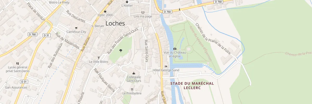 Plan du 28 Rue Quintefol à Loches