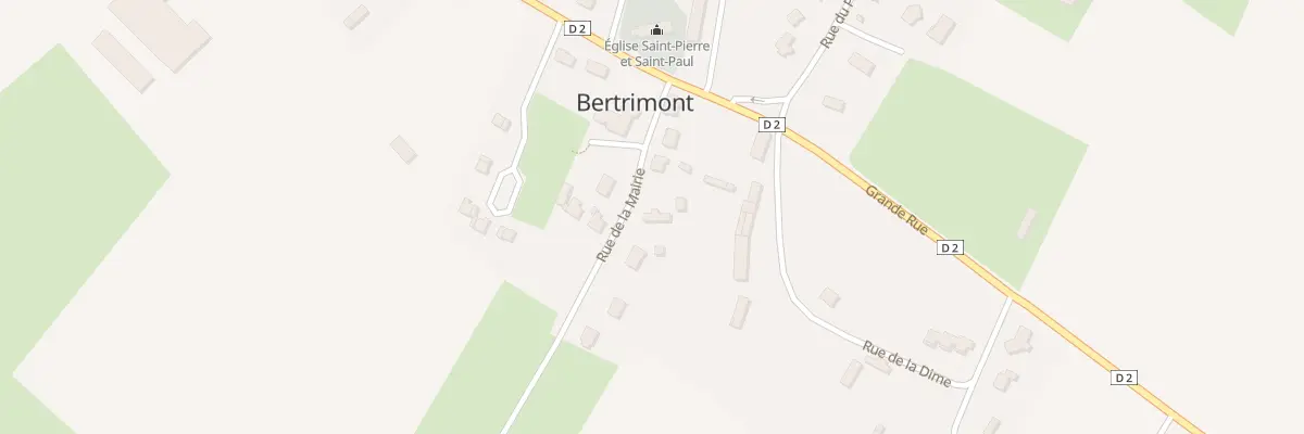 Plan du 85 Rue de la Mairie à Bertrimont