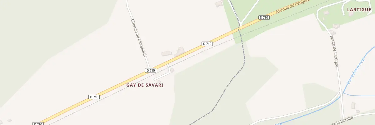 Plan du 2380 Av du Périgord à Blanquefort-sur-Briolance