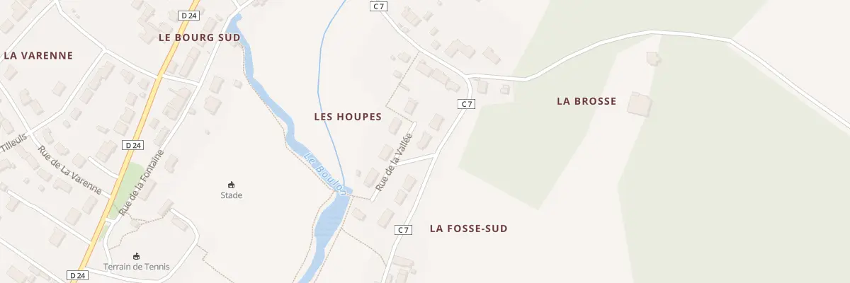 Plan du 1 Rue de la Vallee à Azé