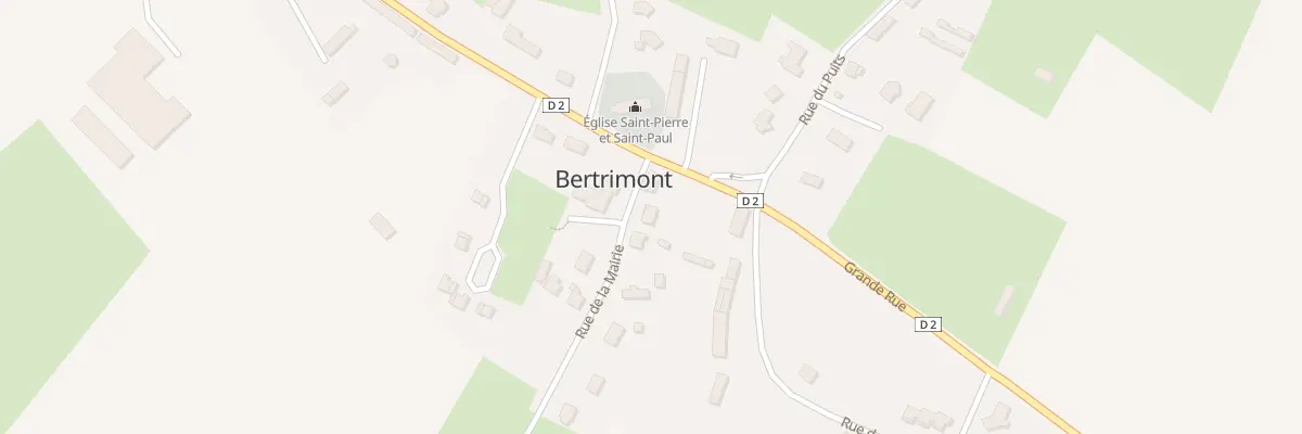 Plan du 40 Rue de la Mairie à Bertrimont