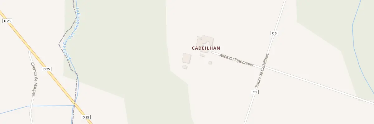 Plan du 5042 Chateau Cadeilhan à Fajolles