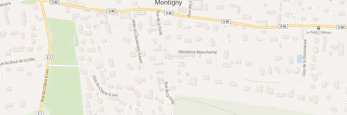 Plan du 127 All de la Forêt à Montigny