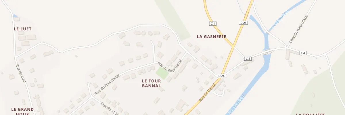 Plan du 20 Rue du Four Banal à Azé