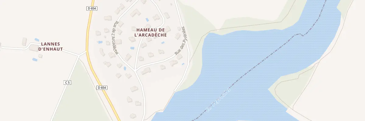 Plan du 1 Rue des Pyrénées à Saint-Cricq