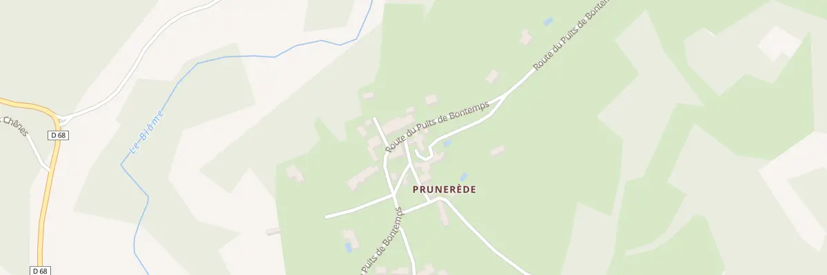 Plan du 45 Prunerede Est à Brouchaud