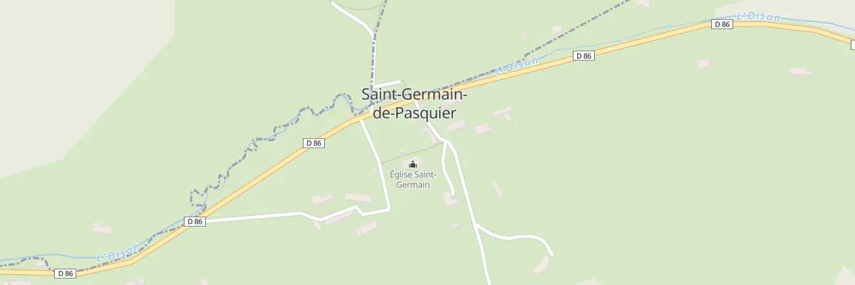 Plan du 1 Rue de l’Eglise à Saint-Germain-de-Pasquier