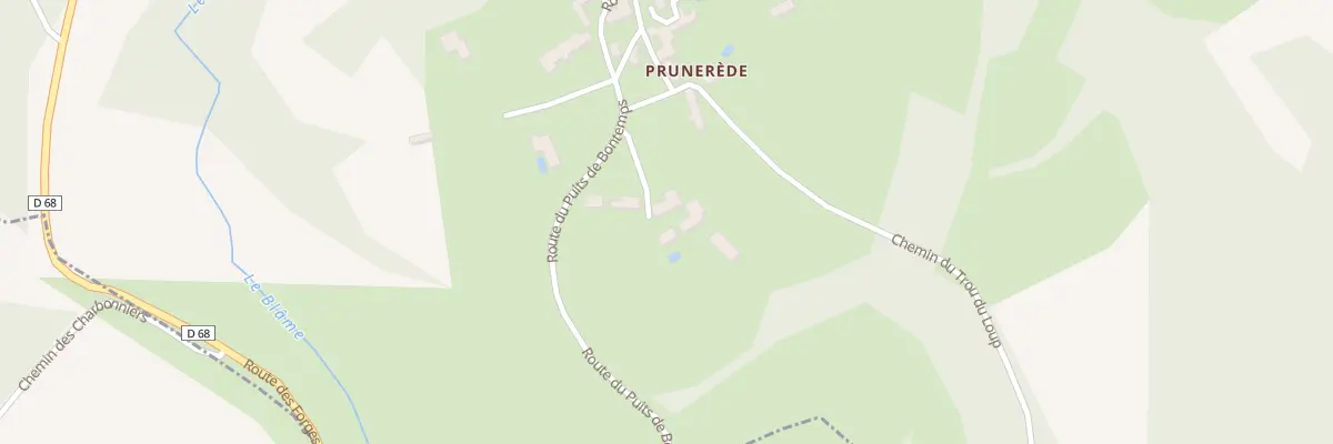 Plan du 57 Prunerede Est à Brouchaud