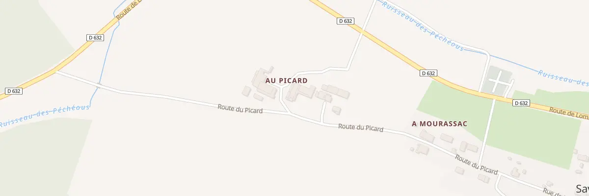 Plan du 360 Rte du Picard à Savignac-Mona