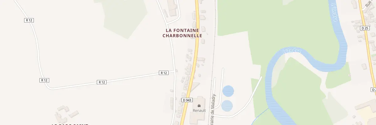 Plan du 25 Rue Fontaine Charbonnelle à Loches