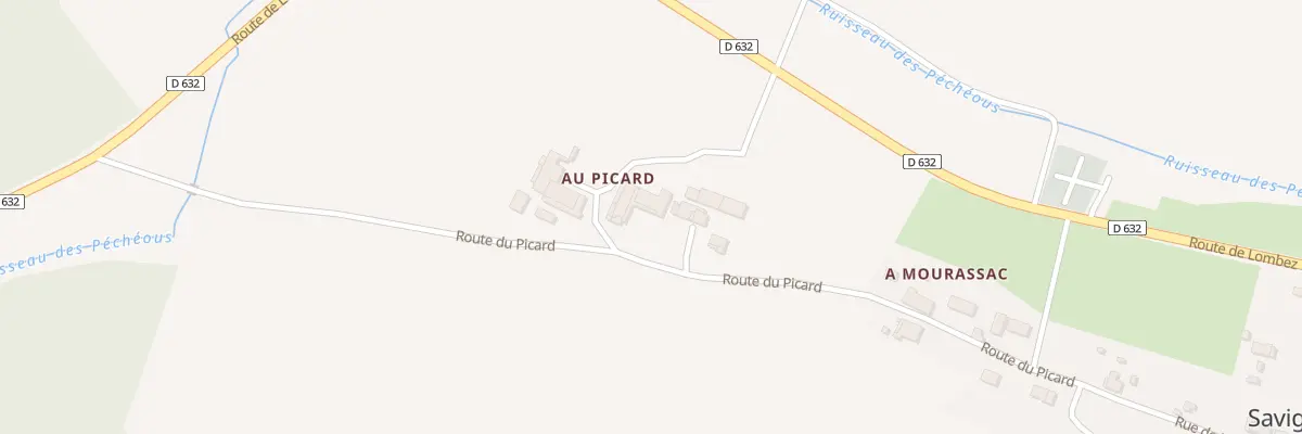 Plan du 322 Rte du Picard à Savignac-Mona