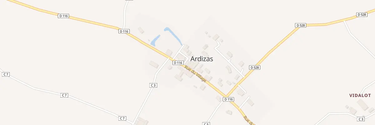 Plan du 5008 Au Nord du Village à Ardizas