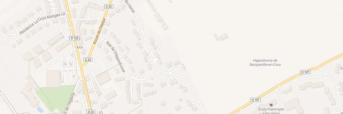 Plan du 24 Rue de l’Hippodrome à Bacqueville-en-Caux