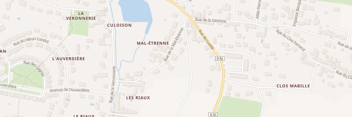 Plan du 16 Rue de Maletrenne à Bléré