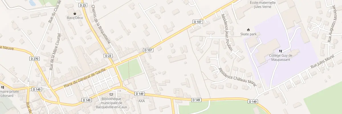 Plan du 4 Rte de Pierreville à Bacqueville-en-Caux