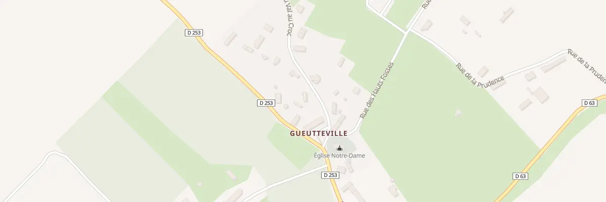 Plan du 85 Rue du Val au Croc à Gueutteville