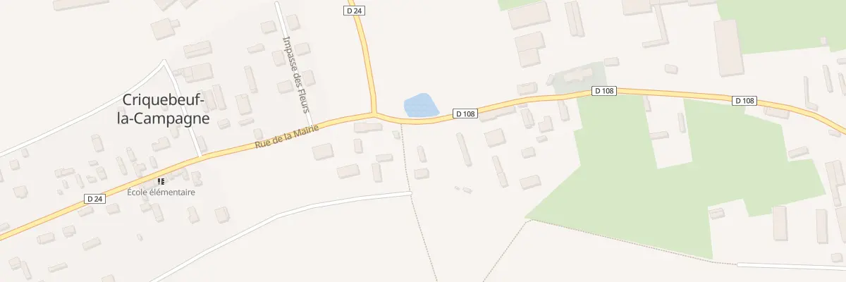 Plan du 9700 Rue de l’Eglise à Criquebeuf-la-Campagne