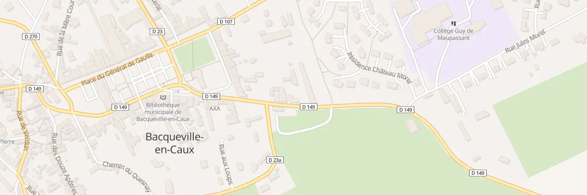 Plan du 5 Rue du Président Coty à Bacqueville-en-Caux