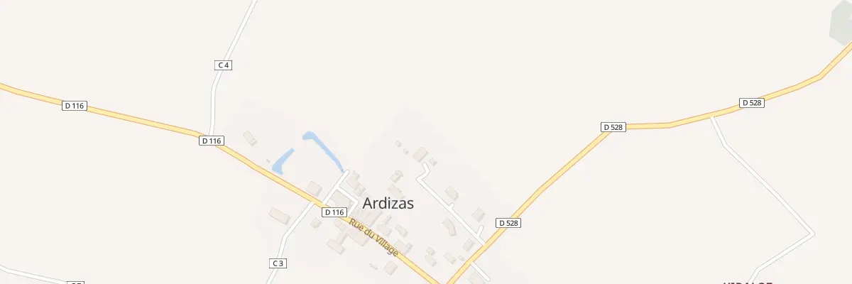 Plan du 5077 Au Nord du Village à Ardizas
