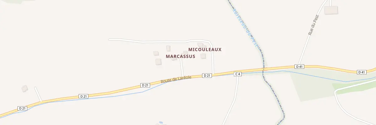 Plan du 5057 A Micouleaux à Ardizas