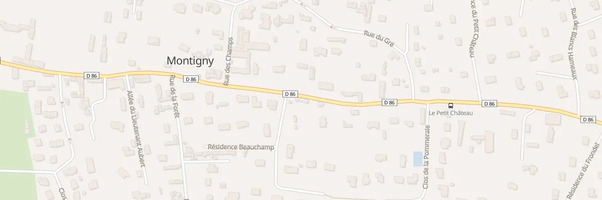 Plan du 558 Rue du Lieutenant Aubert à Montigny
