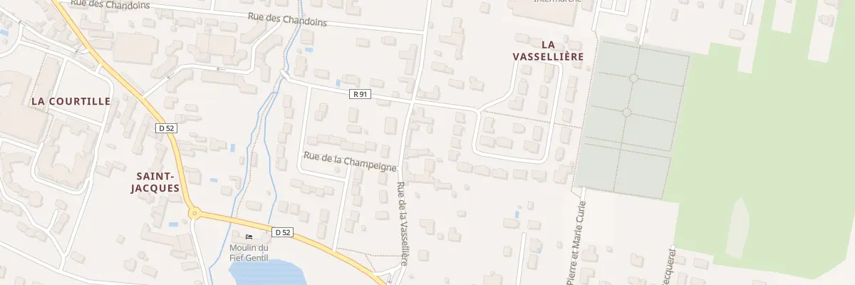 Plan du 28 Rue de la Vasseliere à Bléré