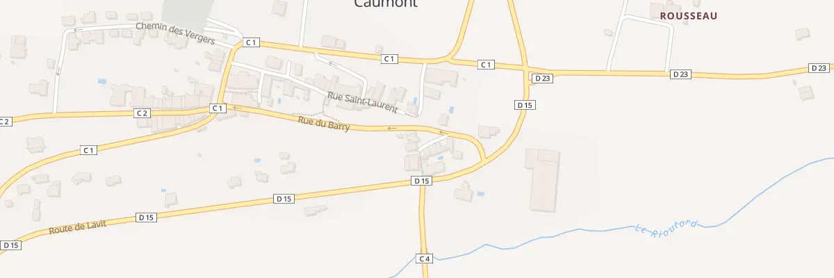 Plan du 5054 Rue du Barry à Caumont