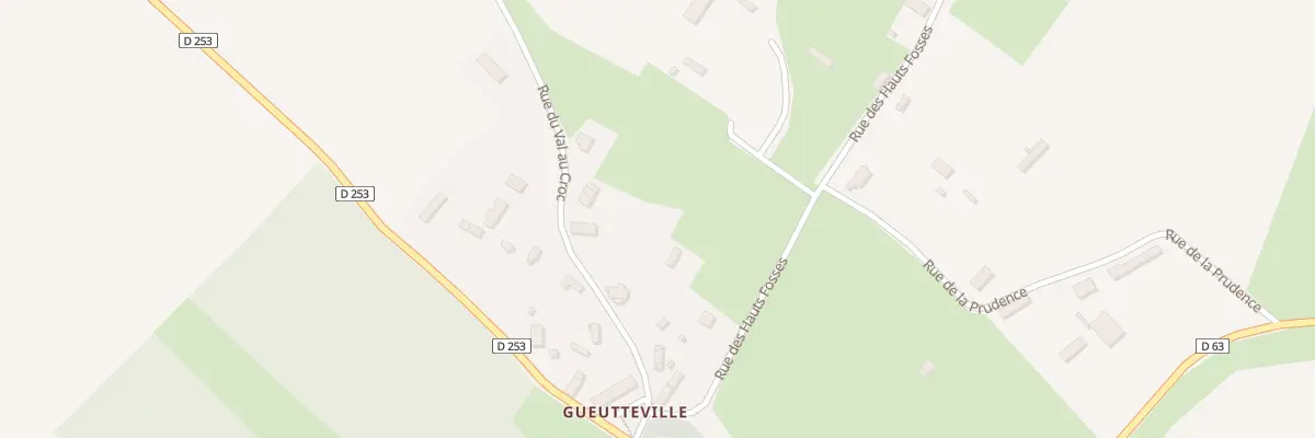 Plan du 122 Rue du Val au Croc à Gueutteville