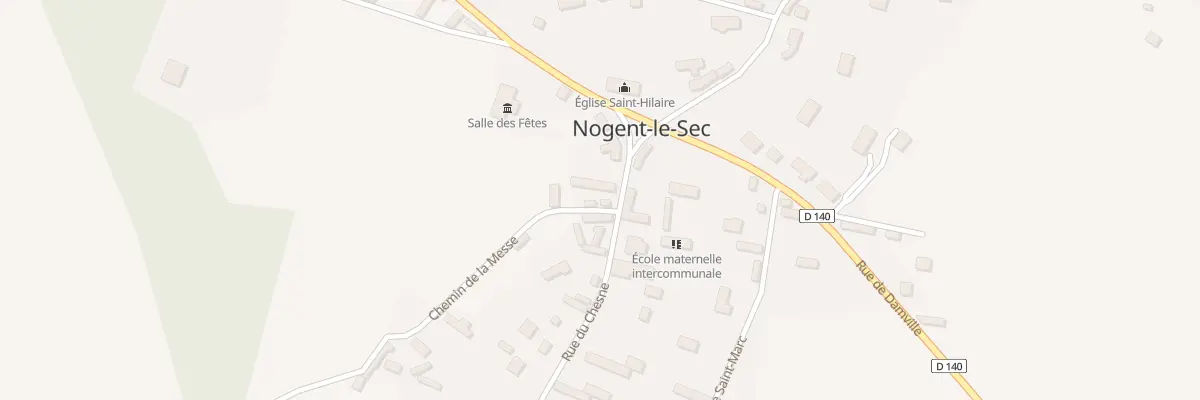 Plan du 8 Rue du Chesne à Nogent-le-Sec
