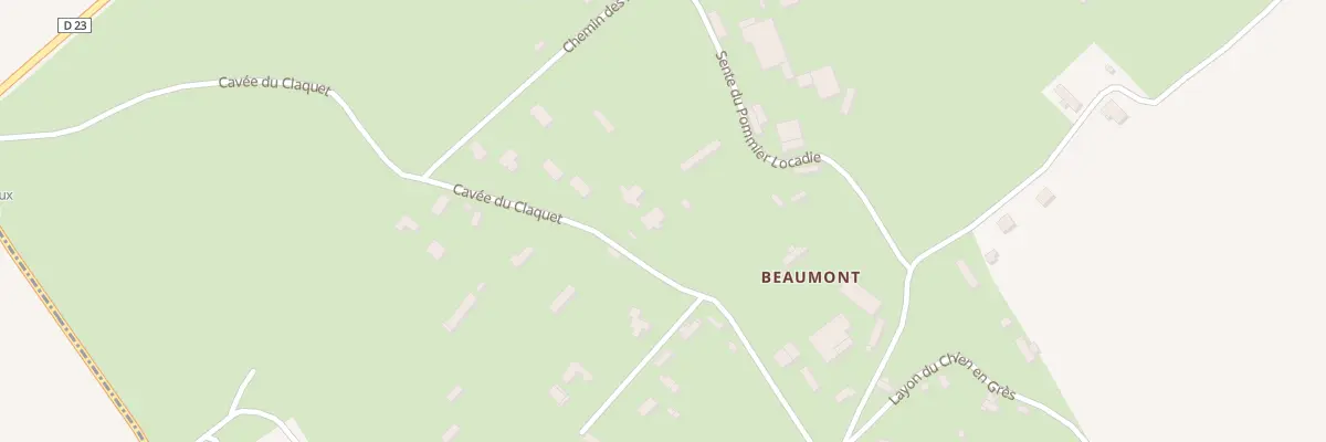 Plan du 507 Cavée du Claquet à Beauval-en-Caux