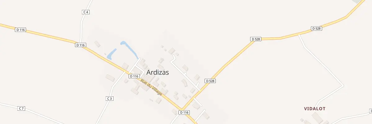 Plan du 5076 Au Nord du Village à Ardizas