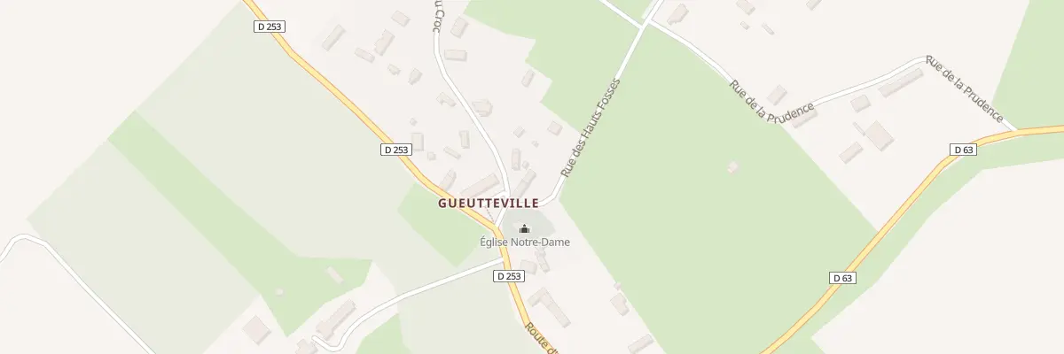 Plan du 9 Rue des Hauts Fosses à Gueutteville